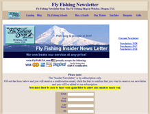 Tablet Screenshot of flyfishinginsidernewsletter.com